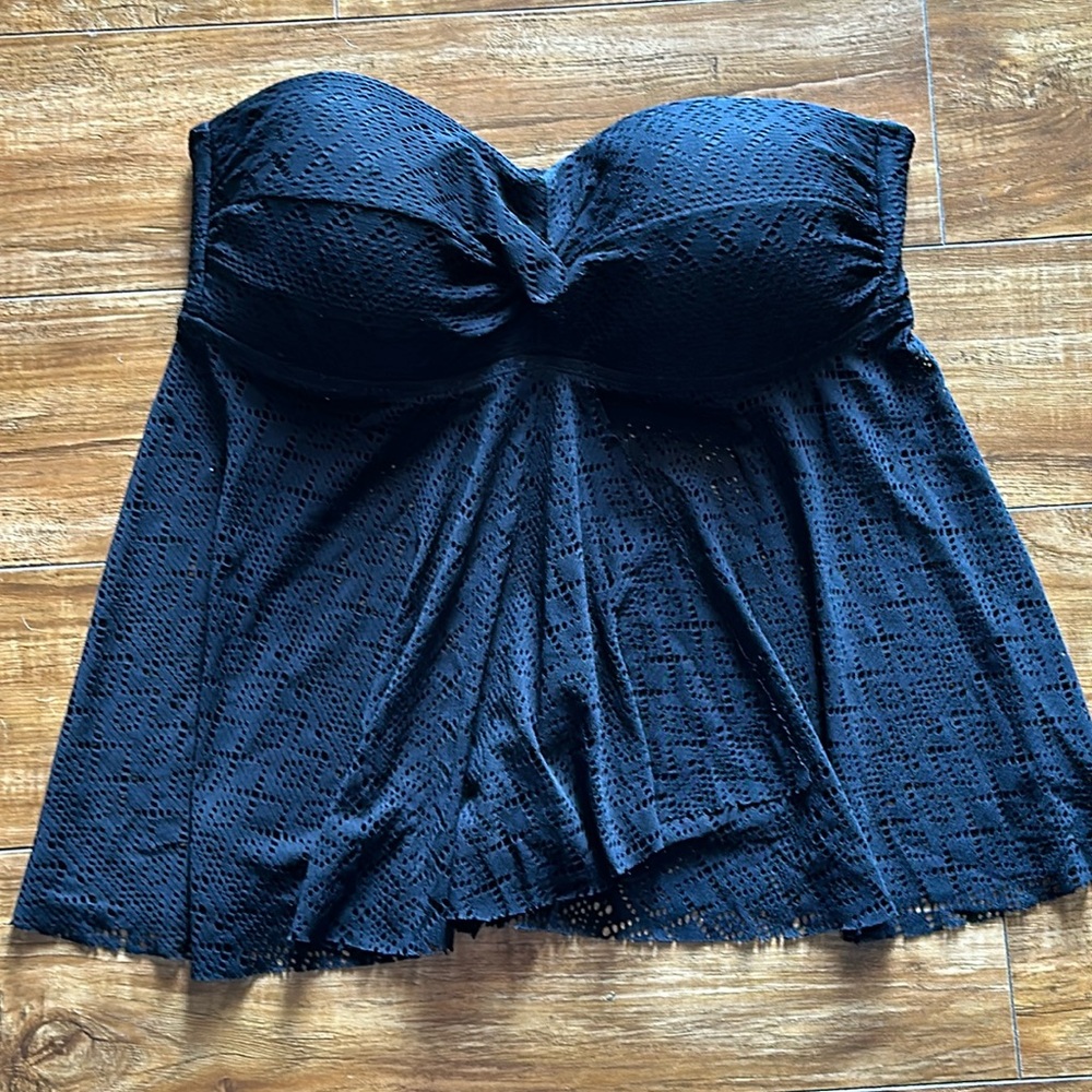 Merona flyaway bandeau bikini top Large